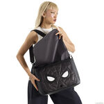 Spider-Man Black & White Suit Quilted Messenger Crossbody Bag LFlifestyle2 view 3